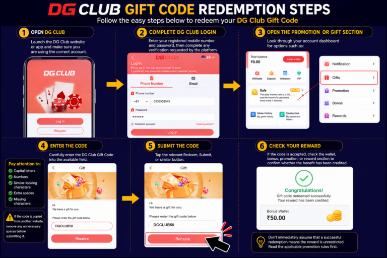 dg club gift code 